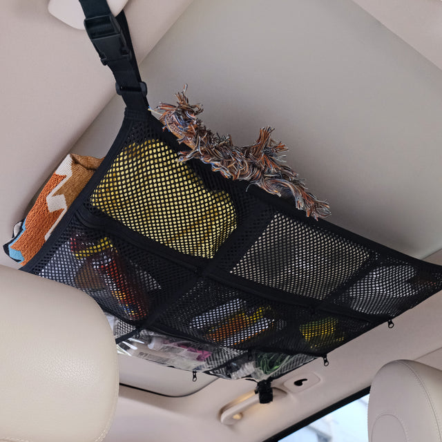 九宮格車頂收納網